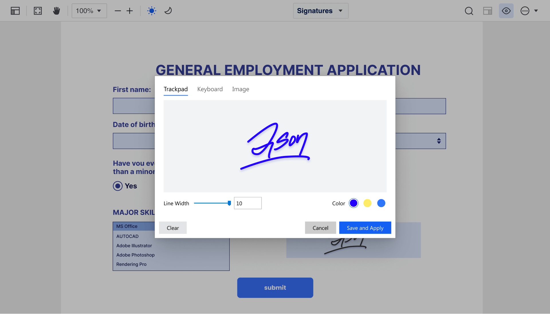 Screenshot_04 Electronic Signatures